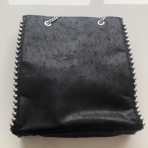 Zara black suede shoulder bag perfect condition